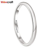 2mm Tungsten Wedding Band for Women Stackable Engagement Ring