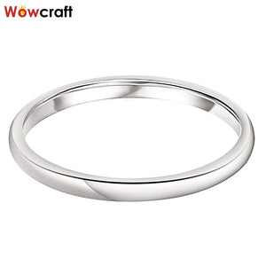 2mm Tungsten Wedding Band for Women Stackable Engagement Ring