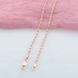 2mm Women Rose Small 45cm 60cm Necklace Chain