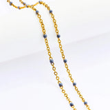 2mm Stainless Steel Link Chain Beads Necklace for Wedding Gift