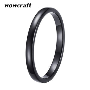 2mm Women's Tungsten Carbide Wedding Band Ring