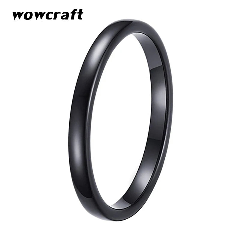 2mm Women's Tungsten Carbide Wedding Band Ring