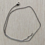 2mm Stainless Steel Chain Necklaces with Lobster Clasp for Pendants