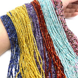 Natural Stone Faceted Loose Beads for DIY Necklaces and Bracelets