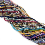 Natural Stone Beads Set Malachite Agate Tourmaline DIY Jewelry Making