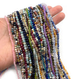 Natural Stone Beads Set Malachite Agate Tourmaline DIY Jewelry Making