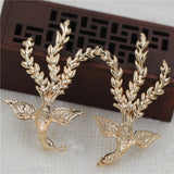 2pair 72x42mm Phoenix Pendant Oriental Stamping DIY Jewelry Accessories