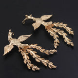 2pair 72x42mm Phoenix Pendant Oriental Stamping DIY Jewelry Accessories