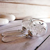 Glass Globe Dandelion Seed Earrings - Botanical Jewelry