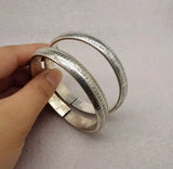 Antique Tibetan Silver Miao Silver Heart Sutra Silver Bracelet