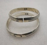 Antique Tibetan Silver Miao Silver Heart Sutra Silver Bracelet