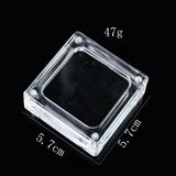 2pc Acrylic Small Package Box Clear Square Display Case Jewelry Storage
