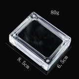 2pc Acrylic Small Package Box Clear Square Display Case Jewelry Storage