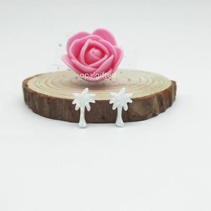 2pc Synthetic Coconut Tree Fire Opal Pendants for Necklace