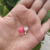 2pc Synthetic Coconut Tree Fire Opal Pendants for Necklace