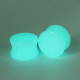 Luminous Stone Ear Tunnel Double Flared Plug