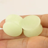 Luminous Stone Ear Tunnel Double Flared Plug