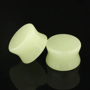 Luminous Stone Ear Tunnel Double Flared Plug