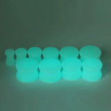 Luminous Stone Ear Tunnel Double Flared Plug