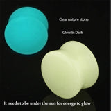 Luminous Stone Ear Tunnel Double Flared Plug