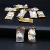 Mother-of-pearl Shell Pendants Reiki Heal Pearl Charms for Jewelry Making