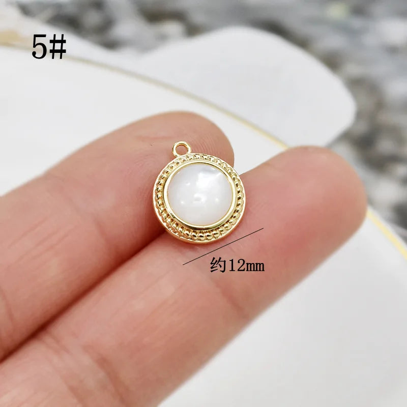 Natural Shell Charms Pendant Mother of Pearl Jewelry Accessory