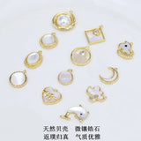 Natural Shell Charms Pendant Mother of Pearl Jewelry Accessory