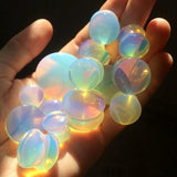 2pc Opal Ear Plugs Tunnels Piercing Gauges Stretcher Body Jewelry