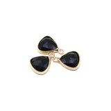 Natural Stone Triangle Turquoise Amethyst Pendants for Jewelry Making