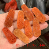 2pc Natural Yellow Jade Hollow Flower Beads Pendants DIY Earring Accessories