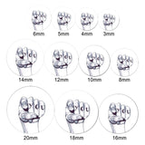 2pc Screw Ear Plug Flesh Tunnels Piercing Kit 3mm-20mm