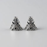 2pc Silver Tassel Cap Thai Silver Component for Jewelry Making DIY