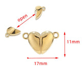 2pc Stainless Steel Magnetic Clasps 8mm Bead Clasp for Bracelet Necklace