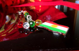 Kurdistan Flag Necklace Keychain Set Phone Case Patch Pin