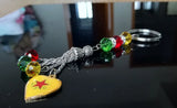 Kurdistan Flag Necklace & Keychain Set - Kurdish Flag Jewelry