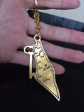 Palestina Keychain Necklace Pendant Key Ring Palestinian Jewelry Flag Cities