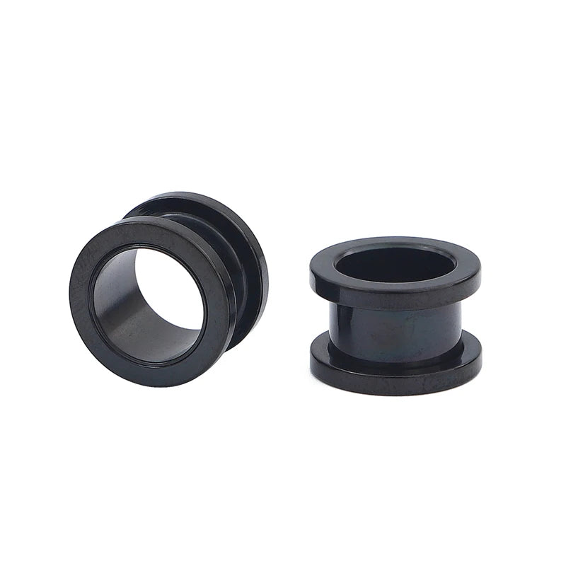 2pcs 1.6-30mm Stainless Steel Ear Plugs & Tunnels Piercing Jewelry