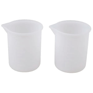 2pcs 100ML Silicone Measuring Cup Glue Resin Mixed Measure Gadgets