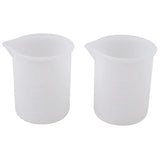 2pcs 100ML Silicone Measuring Cup Glue Resin Mixed Measure Gadgets