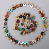2pcs 10mm Natural Agate Quartz Stone Necklace Earring Pendants