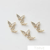 2pcs 14K Butterfly Link Hanging DIY Necklace Ear Stud Bracelet Accessories
