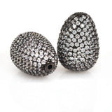 2pcs 14X20.5MM Golden Plated Teardrop Loose Beads for Jewelry Making