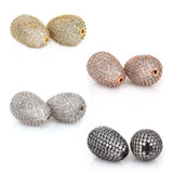 2pcs 14X20.5MM Golden Plated Teardrop Loose Beads for Jewelry Making
