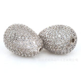 2pcs 14X20.5MM Golden Plated Teardrop Loose Beads for Jewelry Making