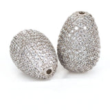 2pcs 14X20.5MM Golden Plated Teardrop Loose Beads for Jewelry Making