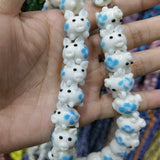 2pcs Little Pig Lampwork Beads Animal Loose Spacer Bead
