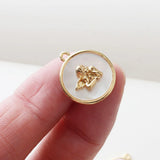 2pcs Shell Angel Cupid Pendant Charms for DIY Jewelry Making