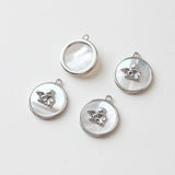 2pcs Shell Angel Cupid Pendant Charms for DIY Jewelry Making