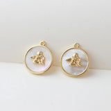 2pcs Shell Angel Cupid Pendant Charms for DIY Jewelry Making