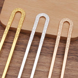 2pcs Flower Hairpins Hair Sticks Clip U-shape Headwear Women's Accessor